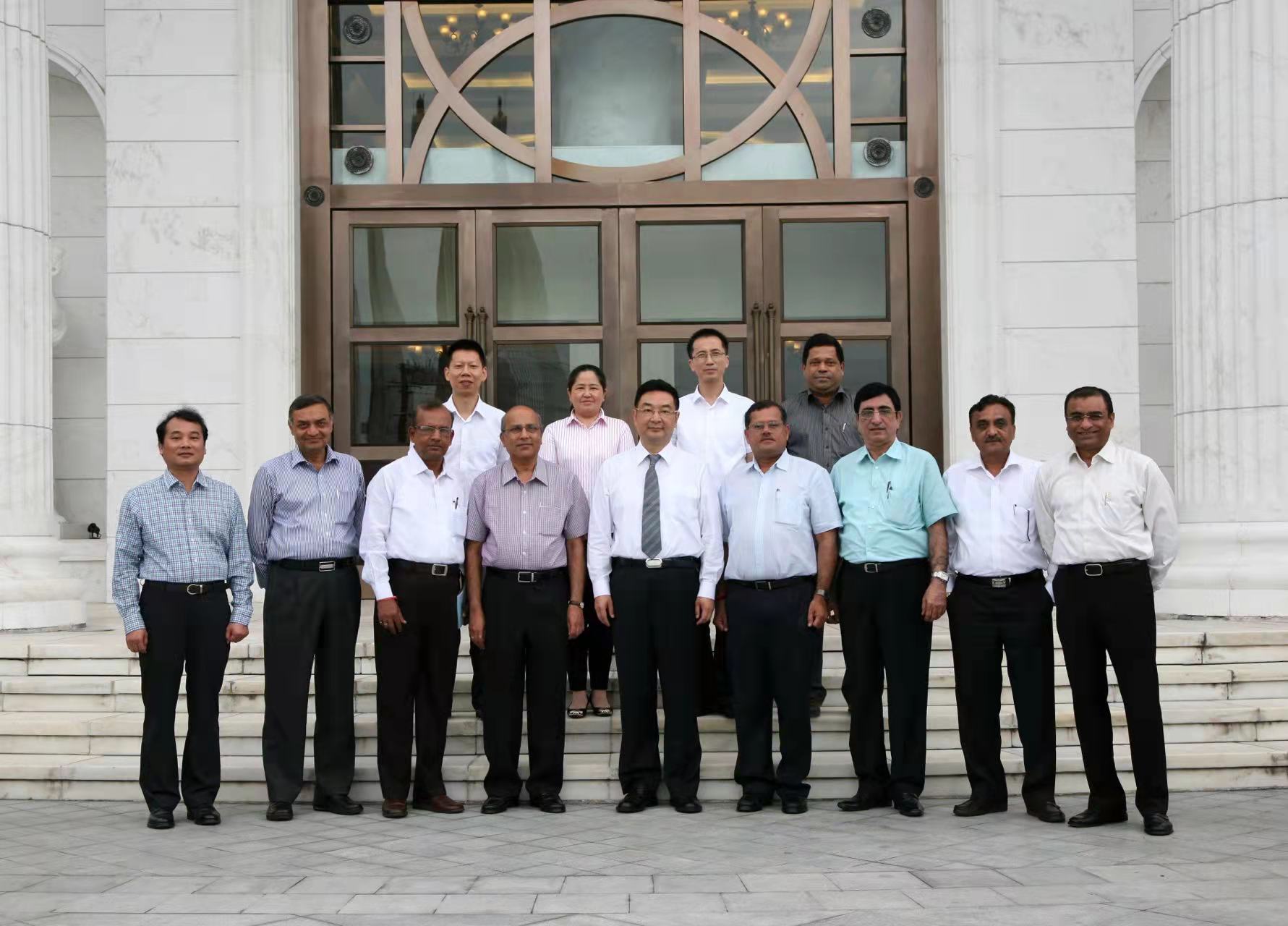 Association of Man-made Fiber Industry of India Visited Yibin Grace in 2013